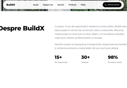 Corporate Website for Construction Company (Portfo