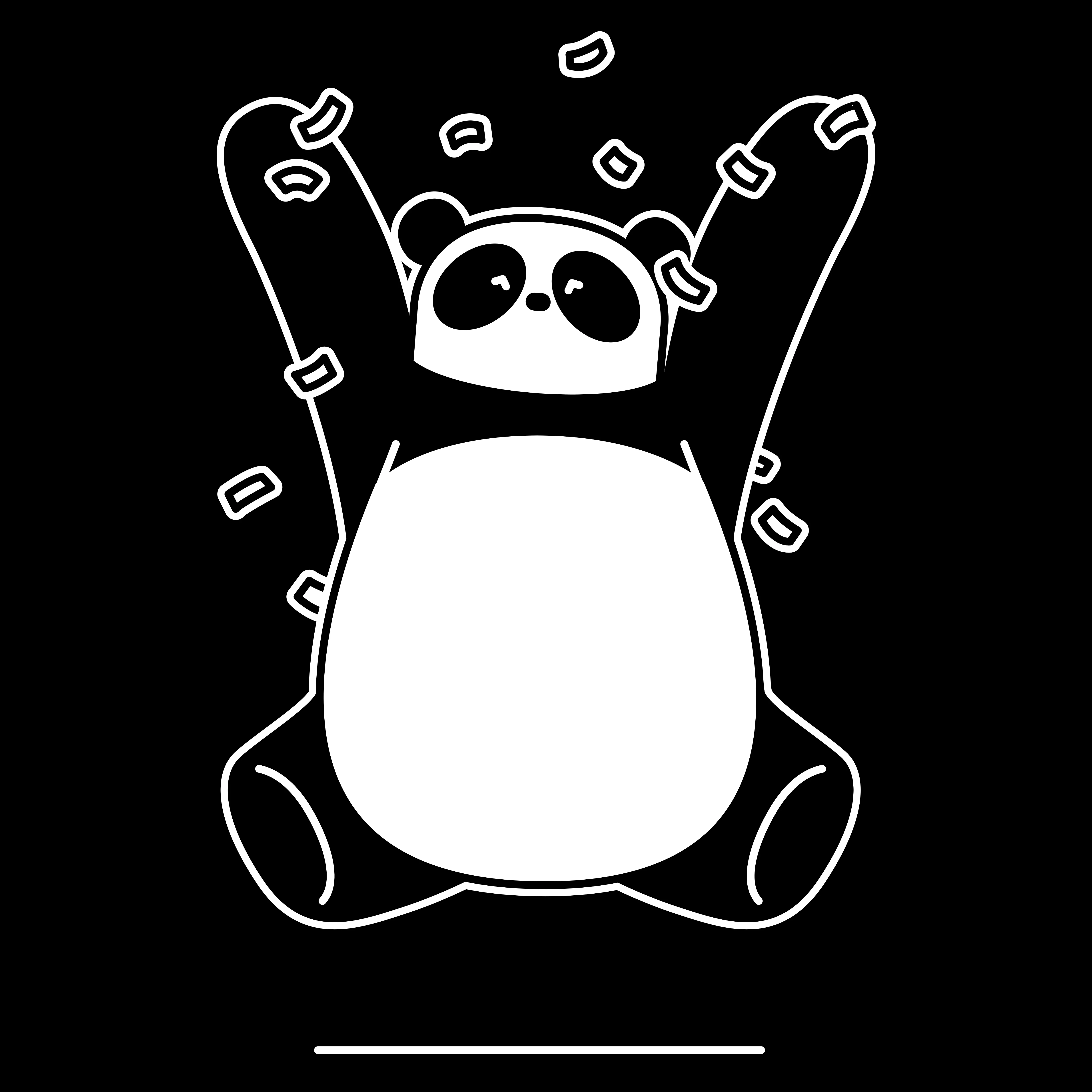 Wise Panda - Mascott Lottie Animation