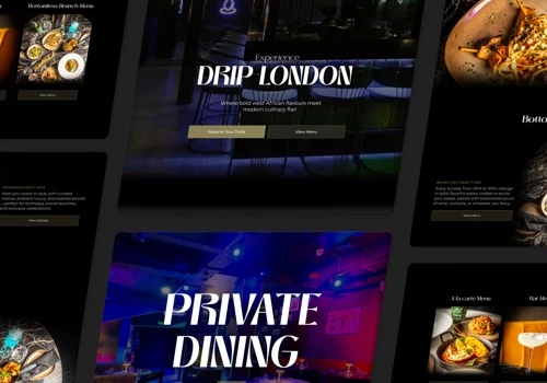 Drip London, Website Redesign & Digital Experience
