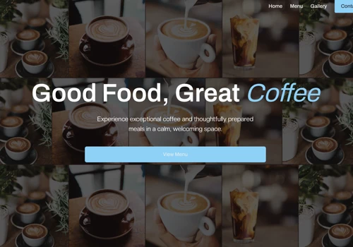 Double 4 Café Rebranding & Website Redesign