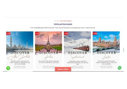 Flip Trip Holidays – Travel Website Design