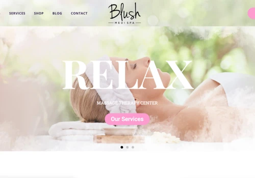 Web development for Blush Medi&Spa