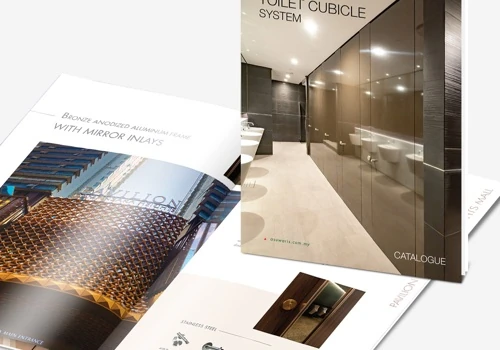 Toilet Cubicle Systems Catalog Design