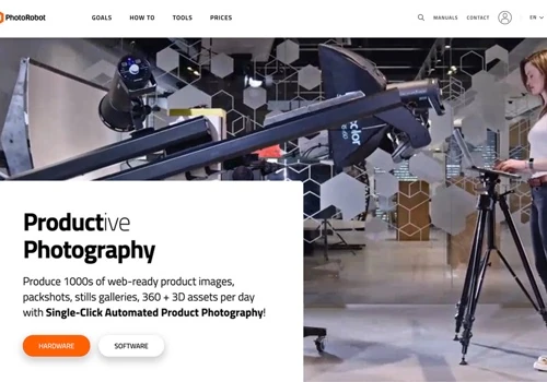 Webflow Website Development for PhotoRobot