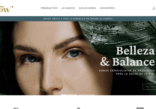 The Glow E-commerce website