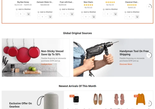 AJ Bazaar E-commerce Website
