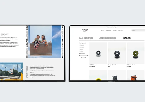 HVPER Sport Branding, Web Design & Development