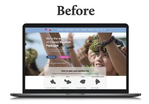 Hawaii Aloha Travel Website Redesign