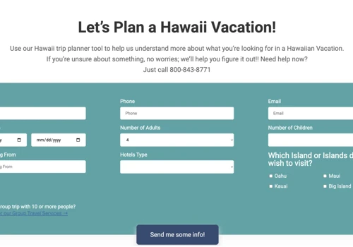 Trip Planner Redesign That Increased Leads