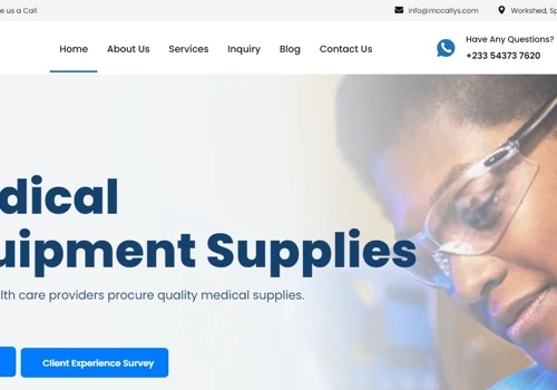 Business Website for McCallys Procurement Ghana
