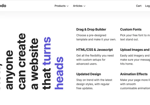 Landing pages for Designmodo