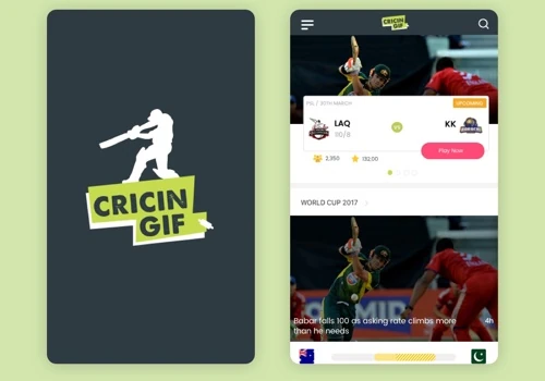Cricingif mobile iOS app