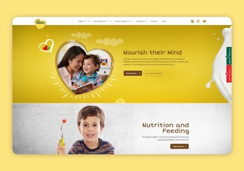Nestle Nido consumer website