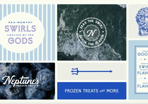 Neptune's Frozen Treats - Branding