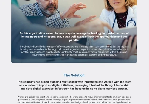Case Study - Creating Next Generation Technology Solutions in Healthcare