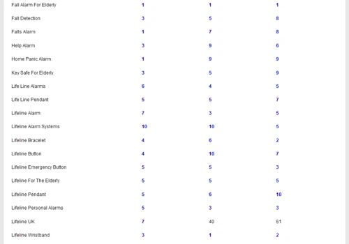 SEARCH ENGINE RANKINGS REPORT