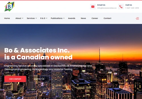 Website Development For a Research Company