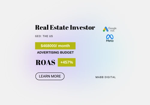 Real Estate Inverstor (ROAS - 4,57) | Google Ads