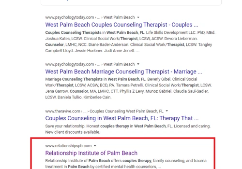 SEO Result