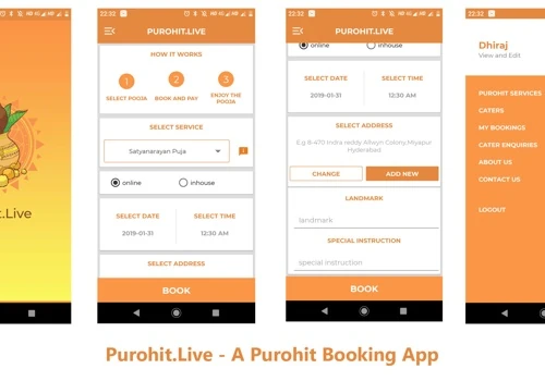 Purohit.live - A Purohit Booking App