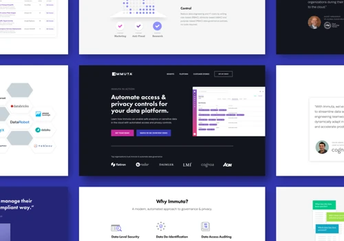Automated Data Governance Landing Page