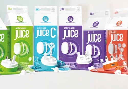 Juice Mobile phone charger packaging