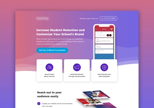Marketing Solution Landing Page