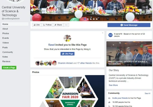 Social Media Marketing for CUST