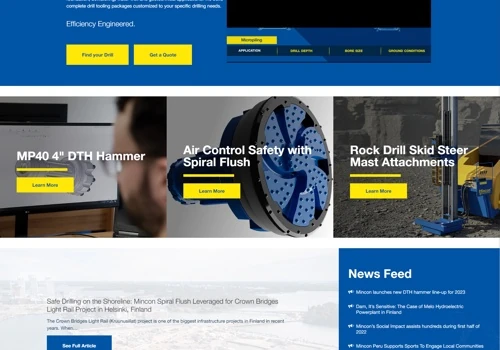 Rebuild of international website