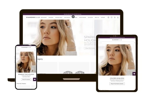 Diamond Club Jewellery E-Commerce Portal on BigCom