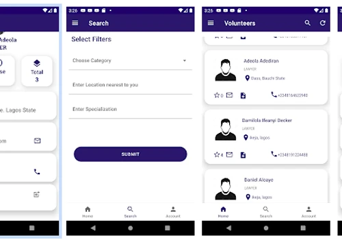 Justice Support Network Android App