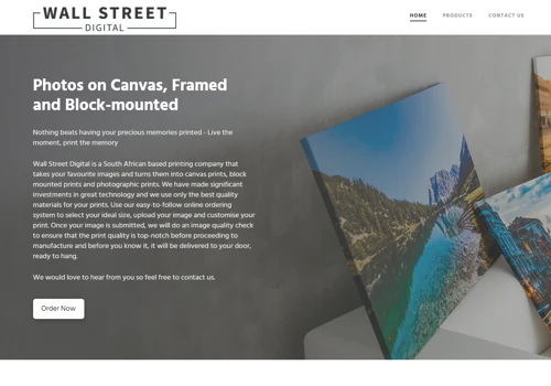 Wall Street Digital - website development