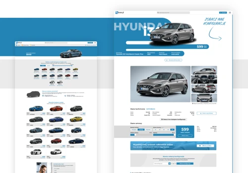 Website for leasing company