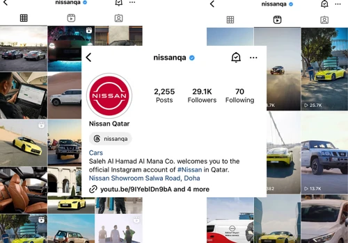 Nissan Qatar Social Media Management