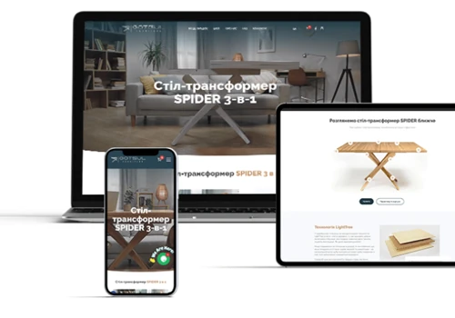 Gotsul - website for funiture producer