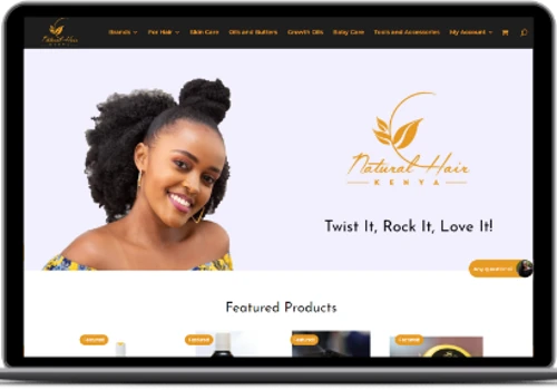 Natural Hair Kenya E-commerce website