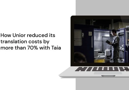 How Unior reduced its translation costs