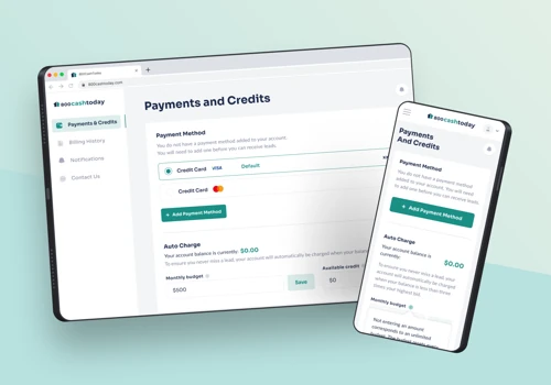 Website & Web App for a Lead Gen Company