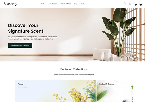 Seaspray Nepal Website Design and Development