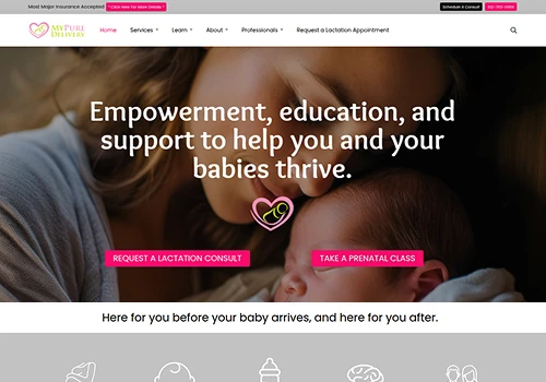 My Pure Delivery Website Development