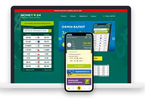 Money24 client website and mobile application