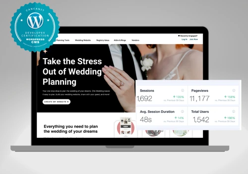 Wedding Tech Company Website & SEO