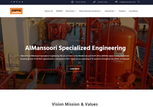 UX/UI Design for AlMansoori Specialized Engineering
