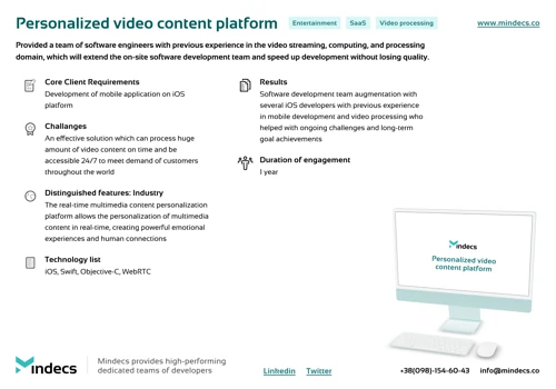 Personalized video content platform