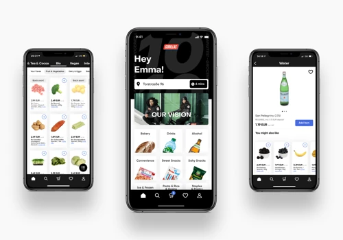 GROCERIES AT YOUR DOOR IN MINUTES