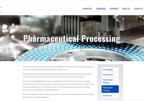 Manufacturing Branding and Website Design