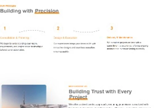 Website for Madar Wadi Building Contracting