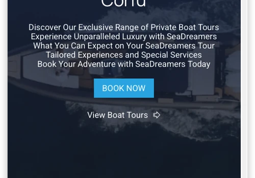 Luxury Boat Tour Website for SeaDreamers Corfu