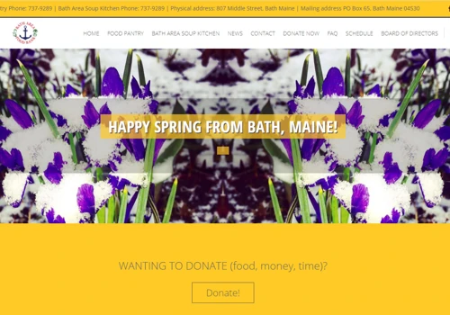 Website Development Bath Area Food Bank