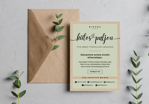 Kiffel Pesula Oy's Thank You Card